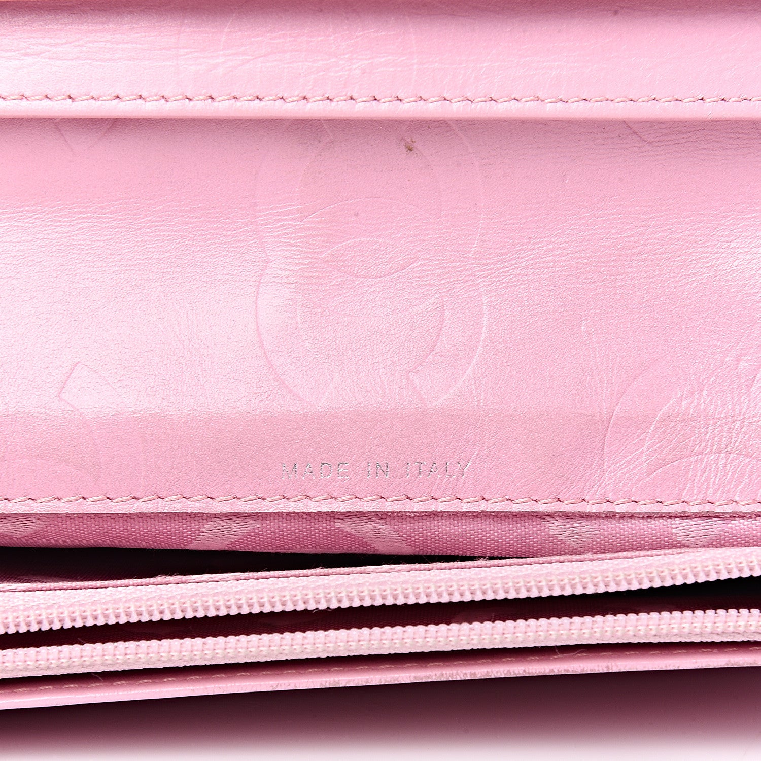 Chanel Calfskin Quilted Cambon Yen Wallet Pink 7 of 16