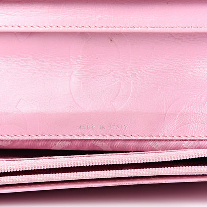 Chanel Calfskin Quilted Cambon Yen Wallet Pink 7 of 16