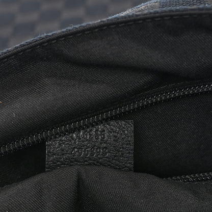 Gucci Monogram Small Flap Messenger Bag Black 7 of 10