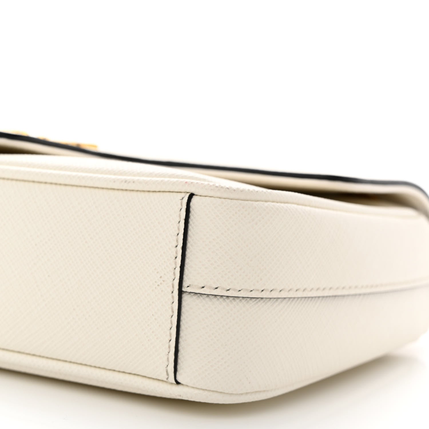 Prada Saffiano Flap Shoulder Bag Bianco 11 of 13