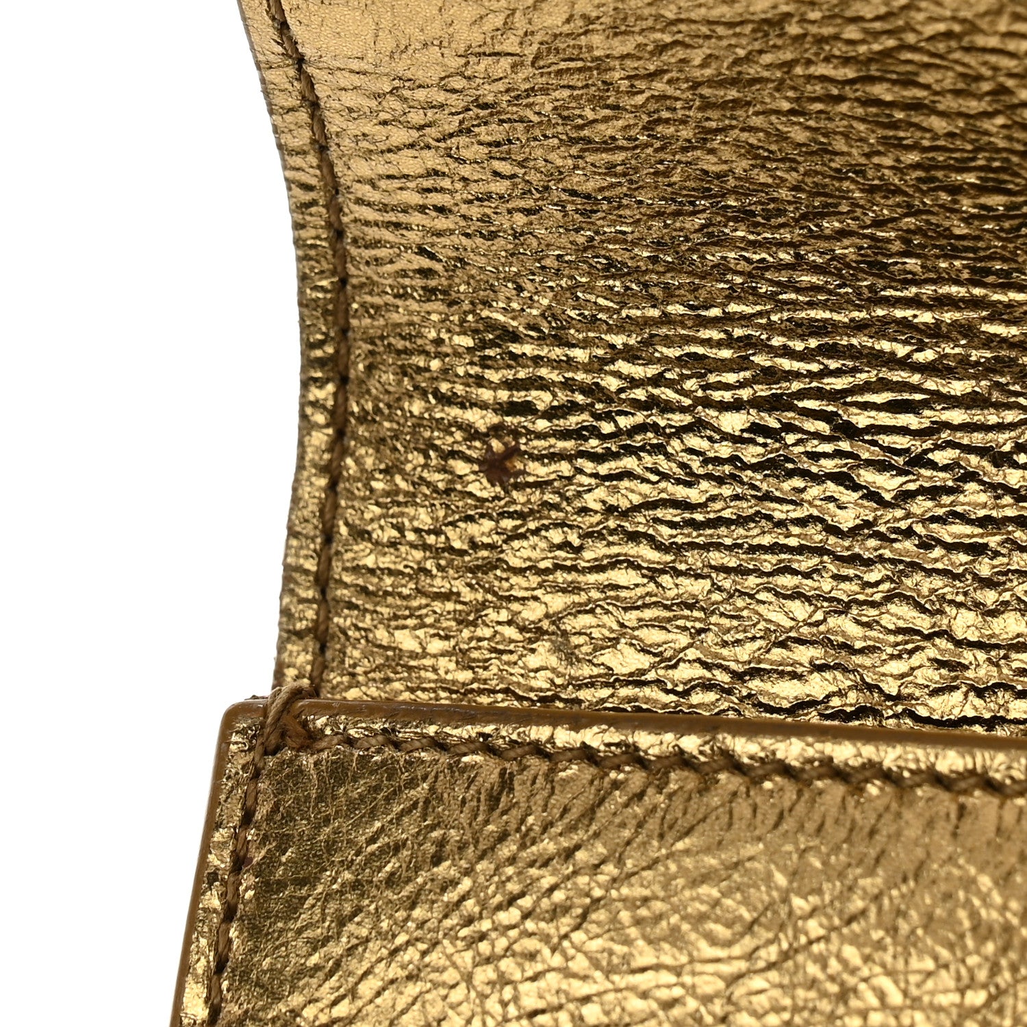Saint Laurent Metallic Calfskin Monogram Large Belle De Jour Clutch Gold 11 of 11