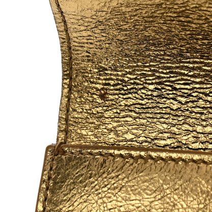 Saint Laurent Metallic Calfskin Monogram Large Belle De Jour Clutch Gold 11 of 11