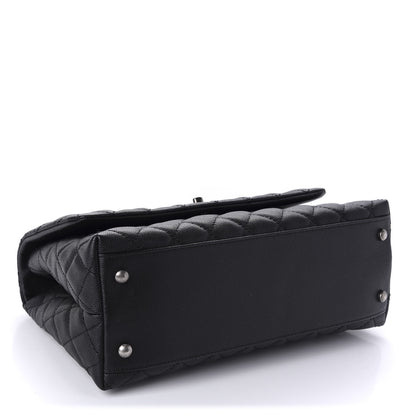 Chanel Caviar Lizard Quilted Small Coco Handle Flap Black 4 of 11