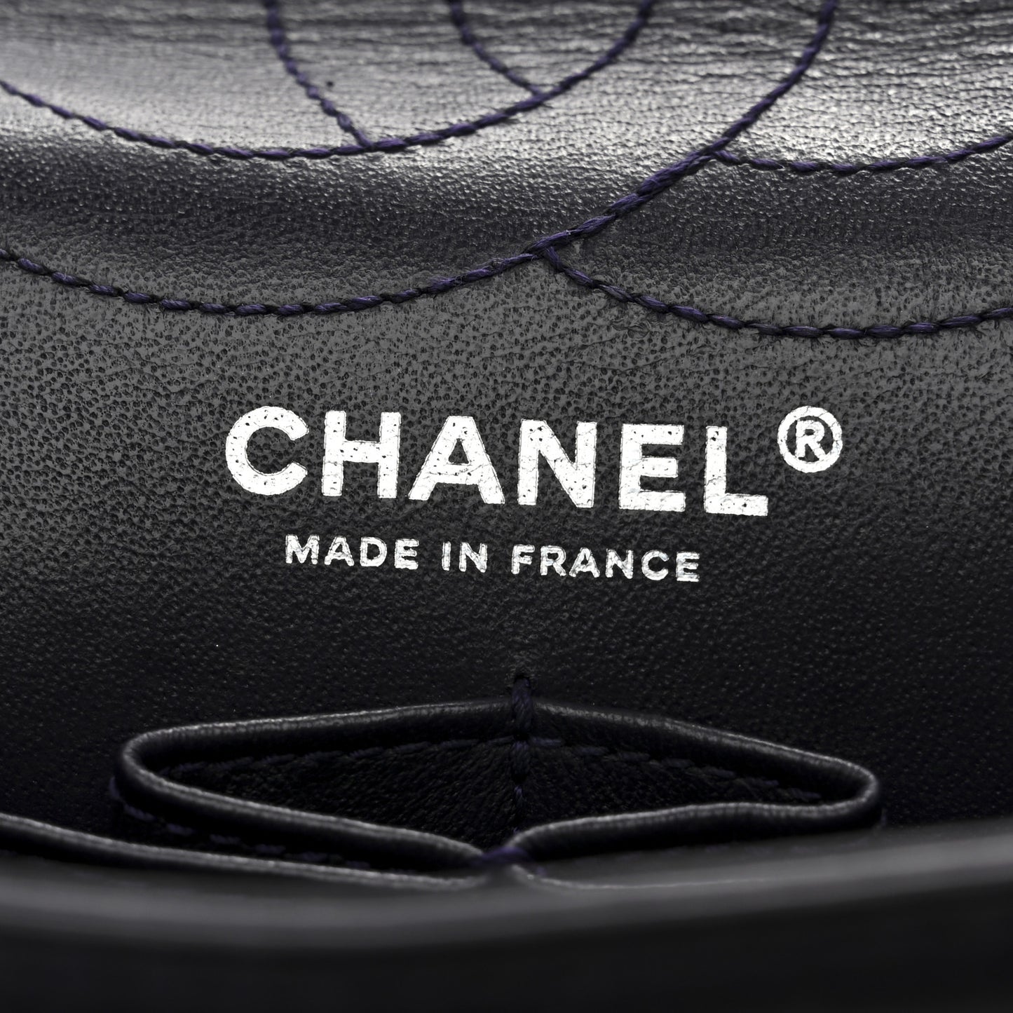 Aged Calfskin Quilted 2.55 Reissue 226 Flap Dark Purple