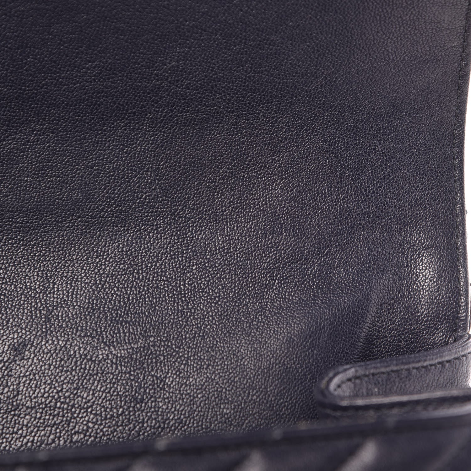 Saint Laurent Sheepskin Matelasse Chevron Monogram Large College Satchel Navy Blue 14 of 16