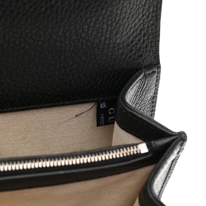 Gucci Pebbled Calfskin Small Dionysus Shoulder Bag Black 8 of 17