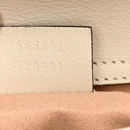Gucci Wonka Grain Calfskin Mini Diana Tote Bag Mystic White Orange Fluo 7 of 12