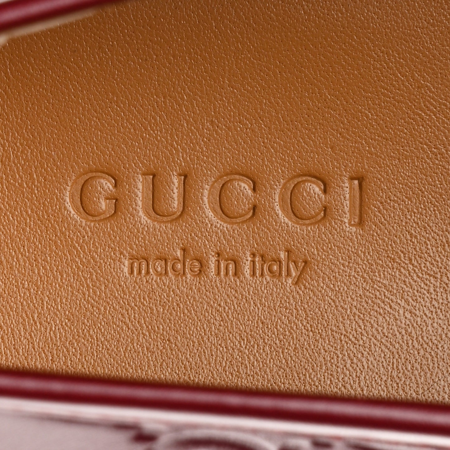 Betis Glamour Calfskin Guccissima Womens Jordaan Loafers 37.5 Rosso Ancora