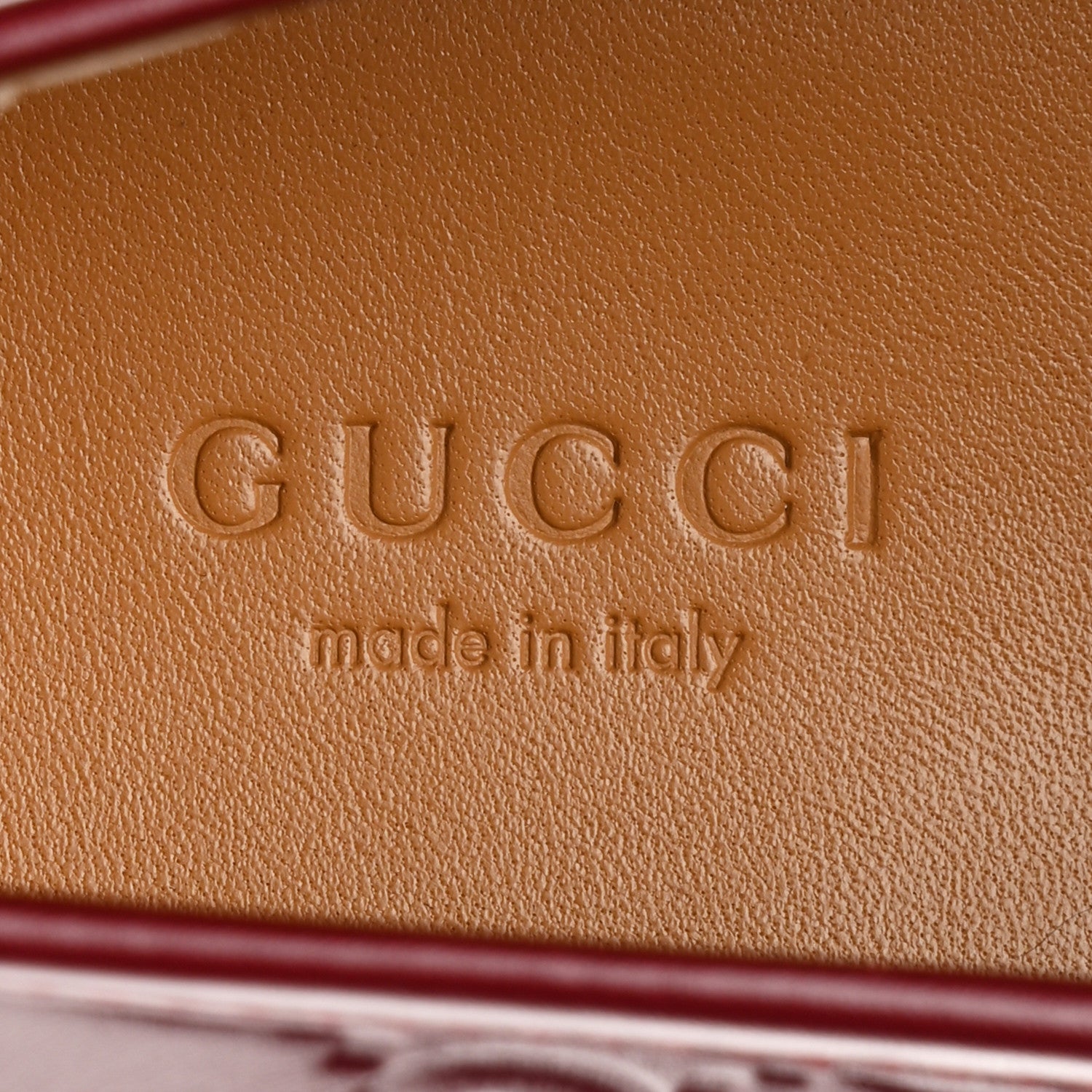 Gucci Betis Glamour Calfskin Guccissima Womens Jordaan Loafers 37.5 Rosso Ancora 8 of 10