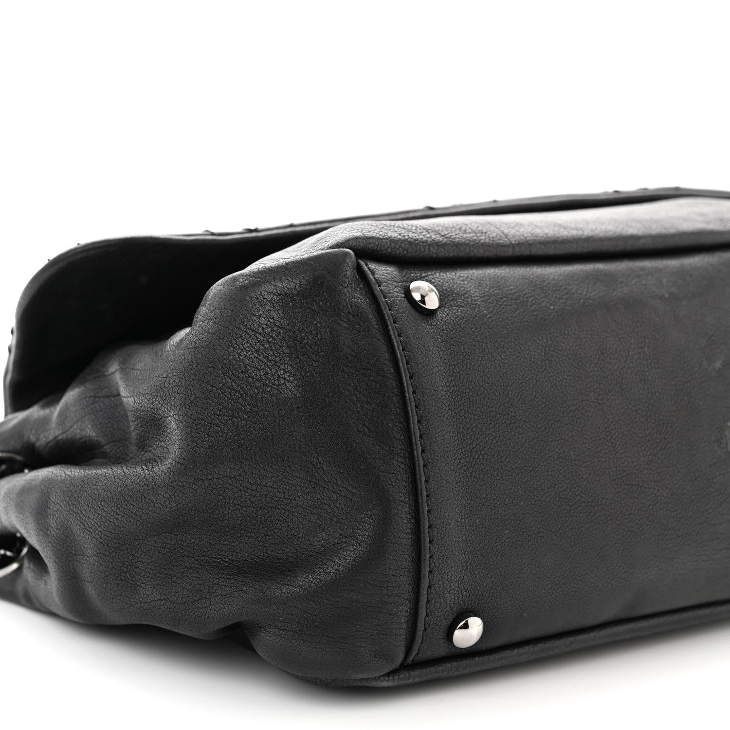 Chanel Calfskin Diamond Stitch Accordion Flap Black 9 of 13