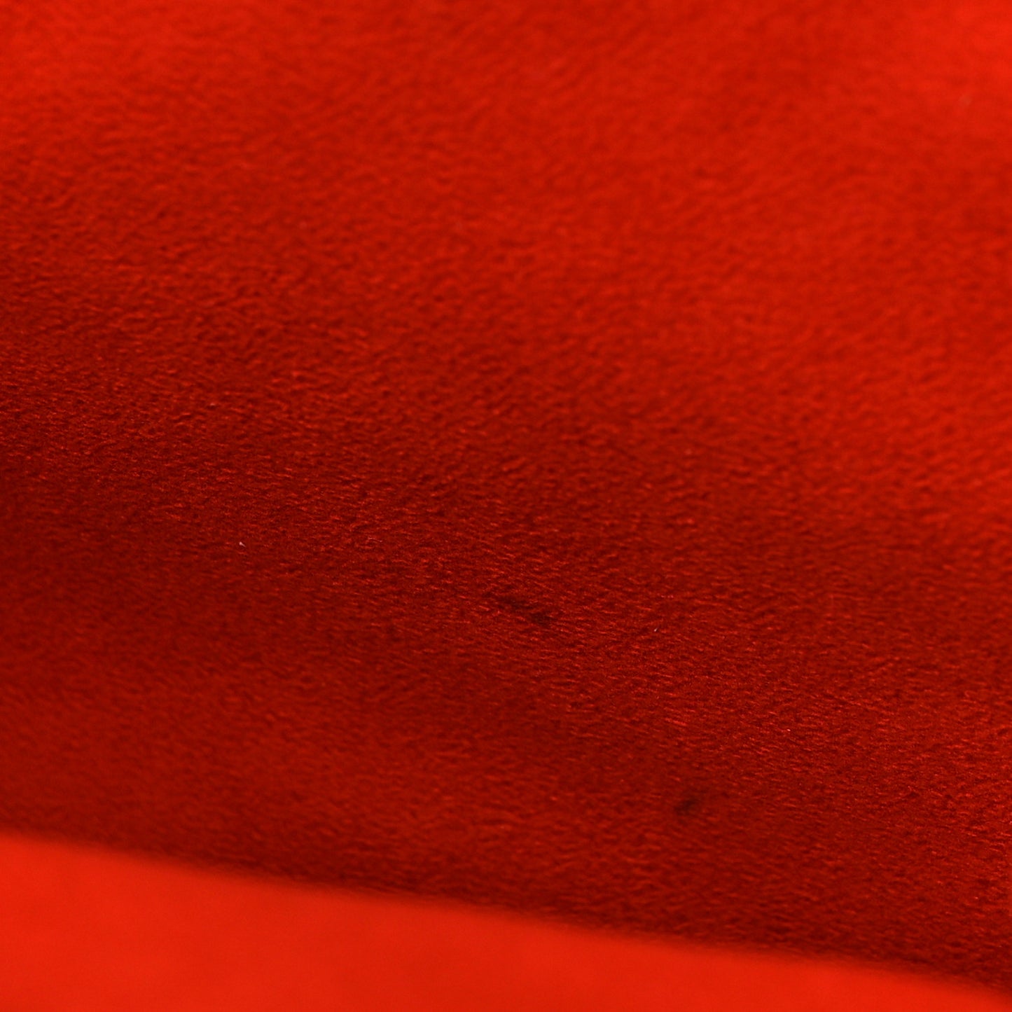 Drummed Calfskin Mini Luggage Vermillion