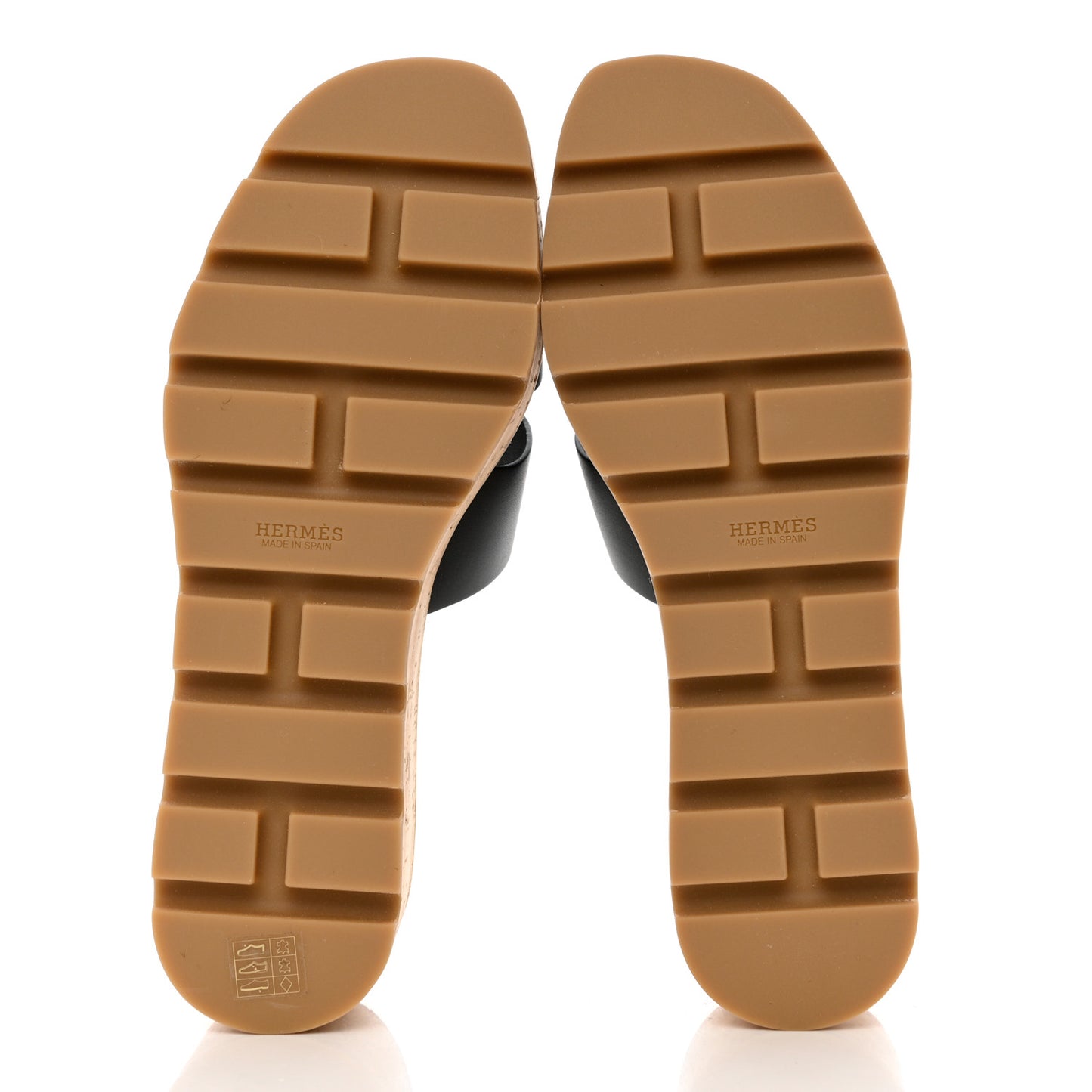 Calfskin Cork Eze 30 Sandals 38 Black
