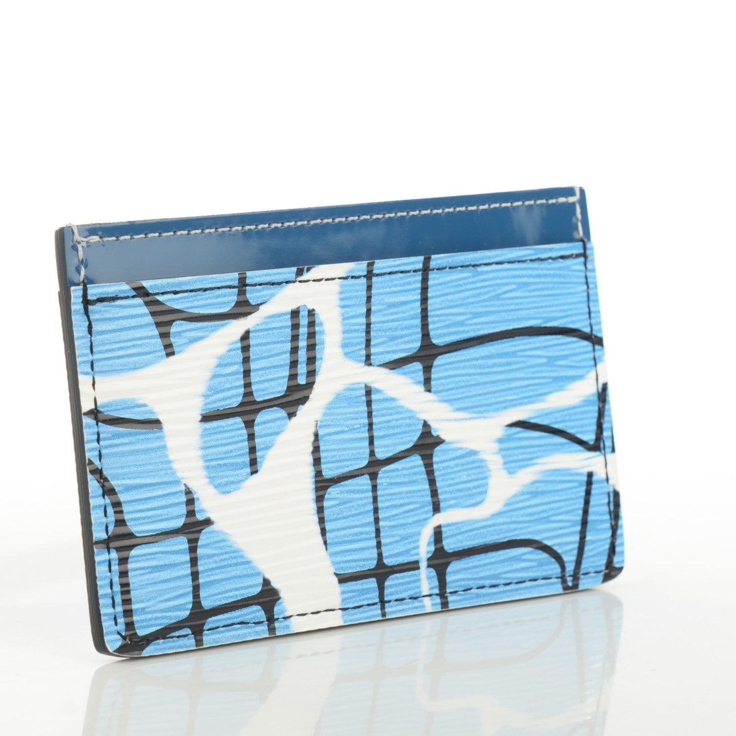 Louis Vuitton Epi Card Holder Aqua 3 of 7