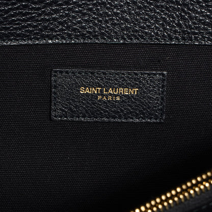 Saint Laurent Calfskin Large Muse Two Black 6 of 9