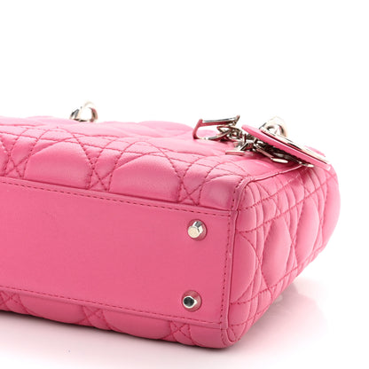 Christian Dior Lambskin Cannage Mini Lady Dior Sorbet 10 of 10