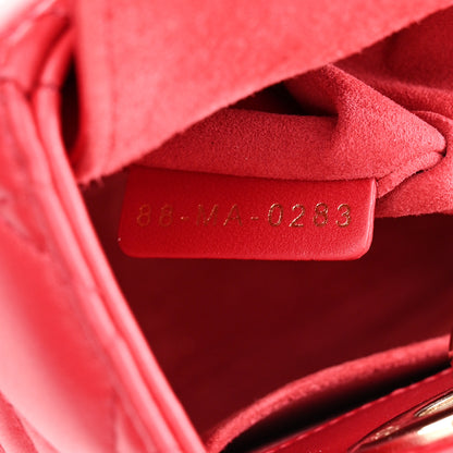 Christian Dior Lambskin Cannage Small My ABCDior Lady Dior Red 8 of 12