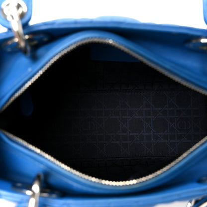 Christian Dior Lambskin Cannage Medium Lady Dior Blue 5 of 10