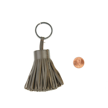 Hermes Lambskin Carmen Tassel Key Holder Etoupe 2 of 3