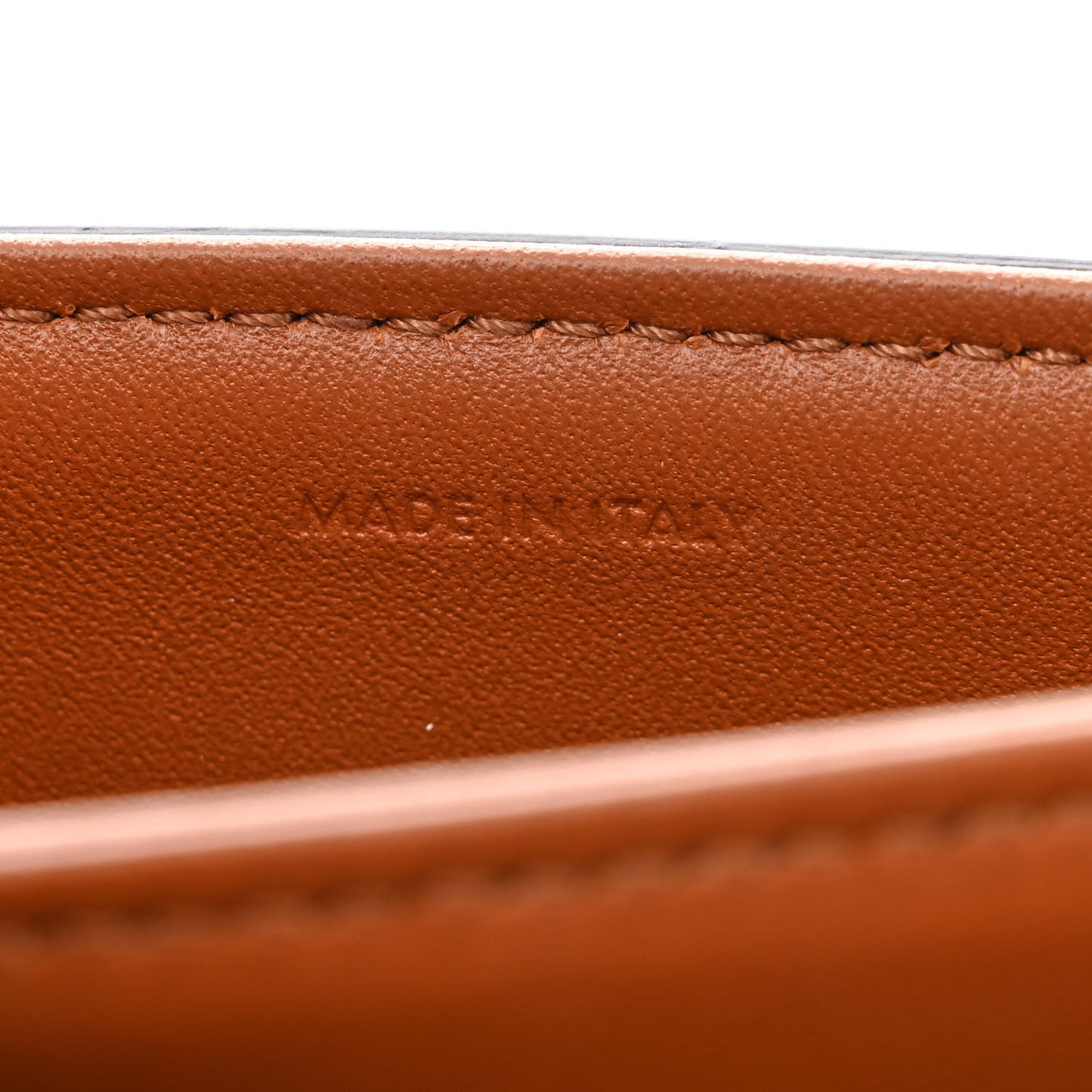 Textile Natural Calfskin Teen Triomphe Tan White