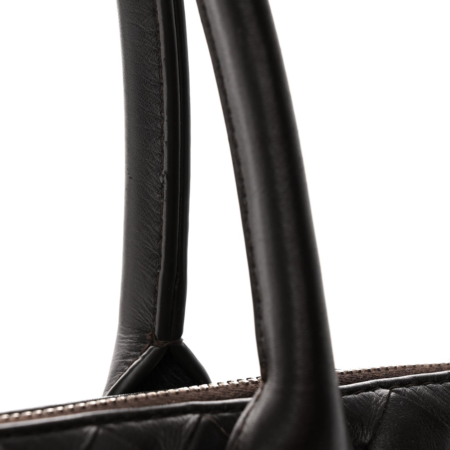 Calfskin Intrecciato Zipped North South Tote Fondant