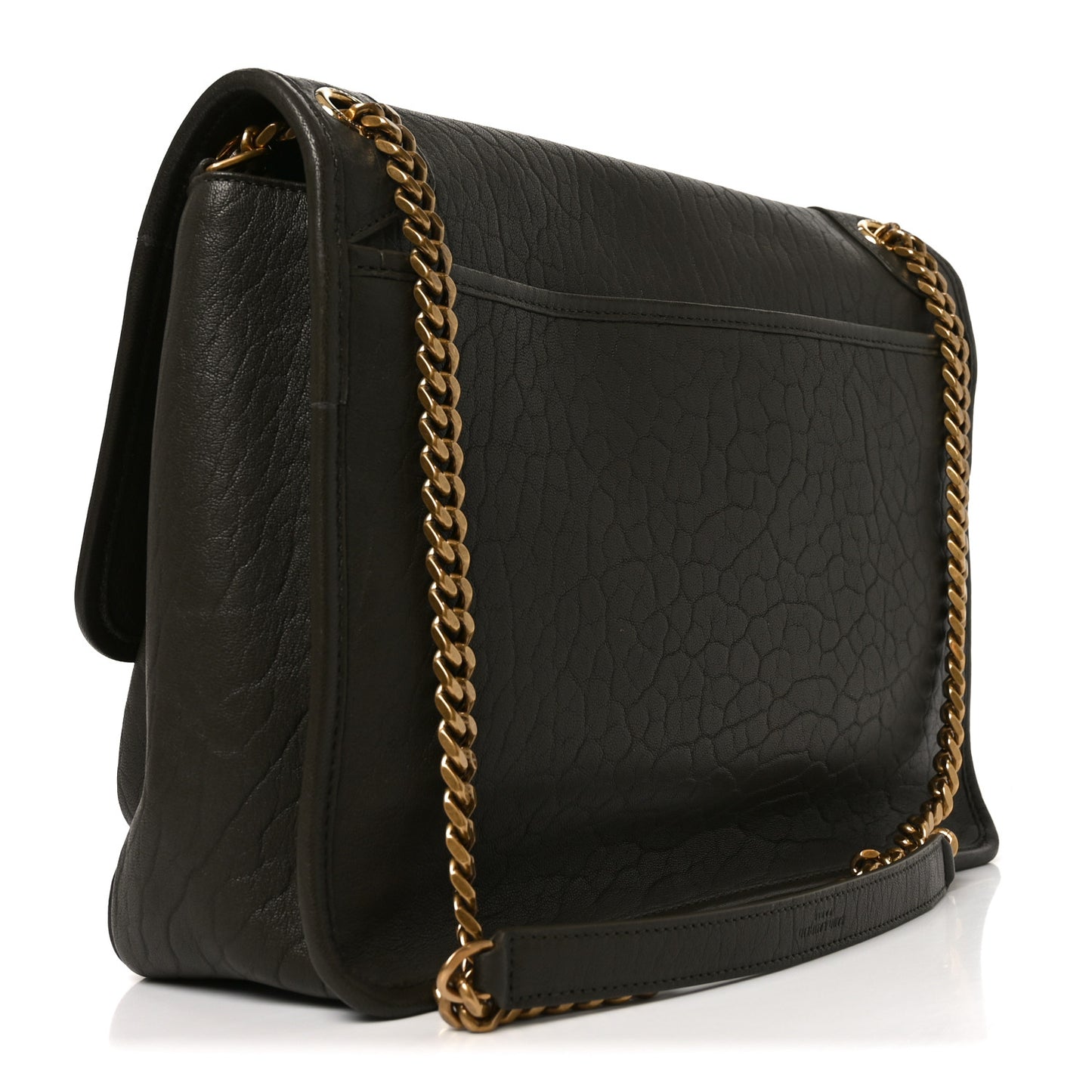 Grained Lambskin Monogram Large Niki Chain Satchel Light Musk