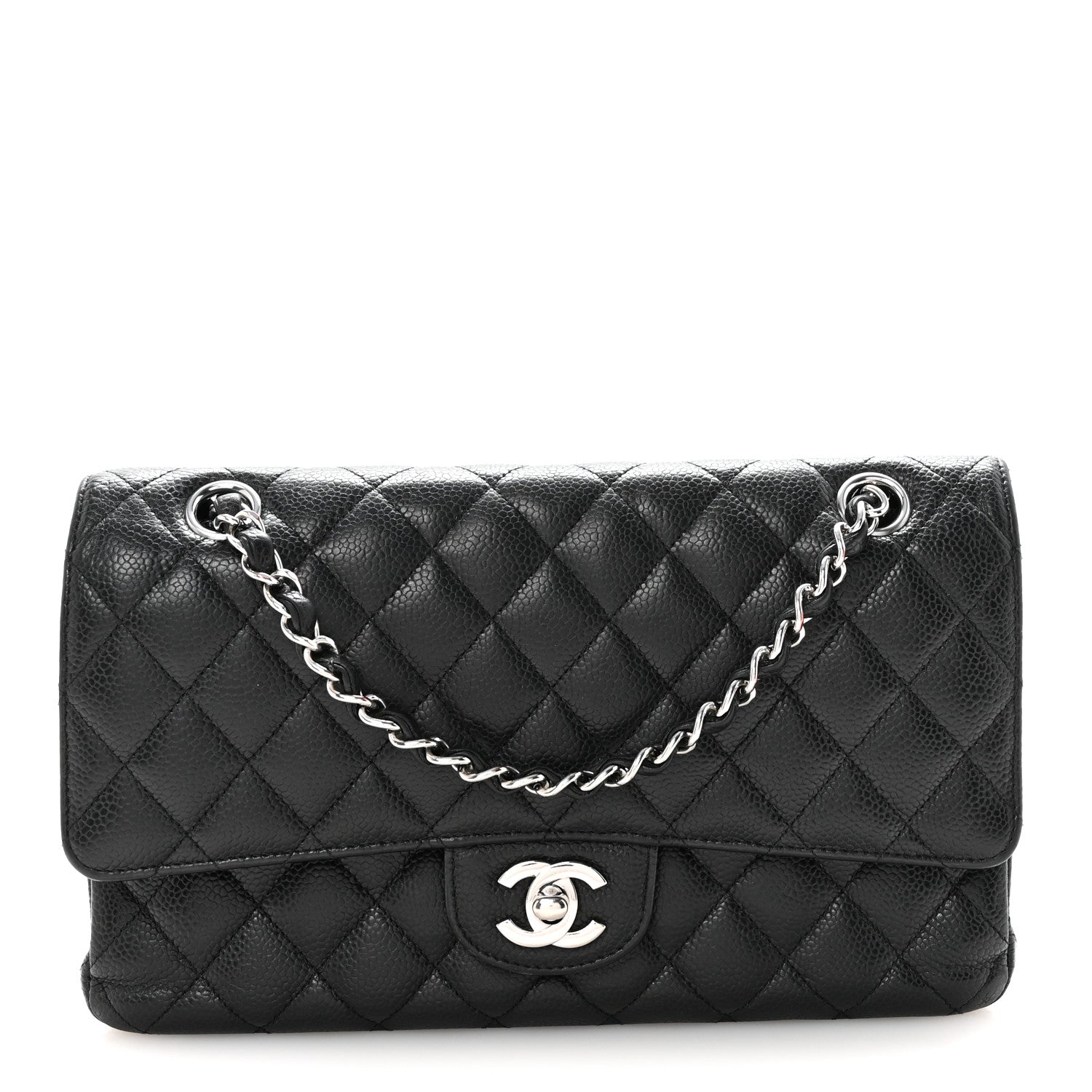 Chanel Caviar Quilted Medium Double Flap Black 1 of 10