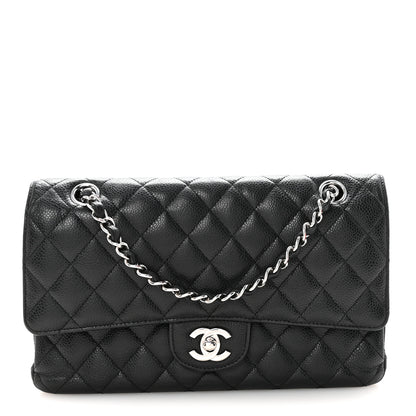 Chanel Caviar Quilted Medium Double Flap Black 1 of 10