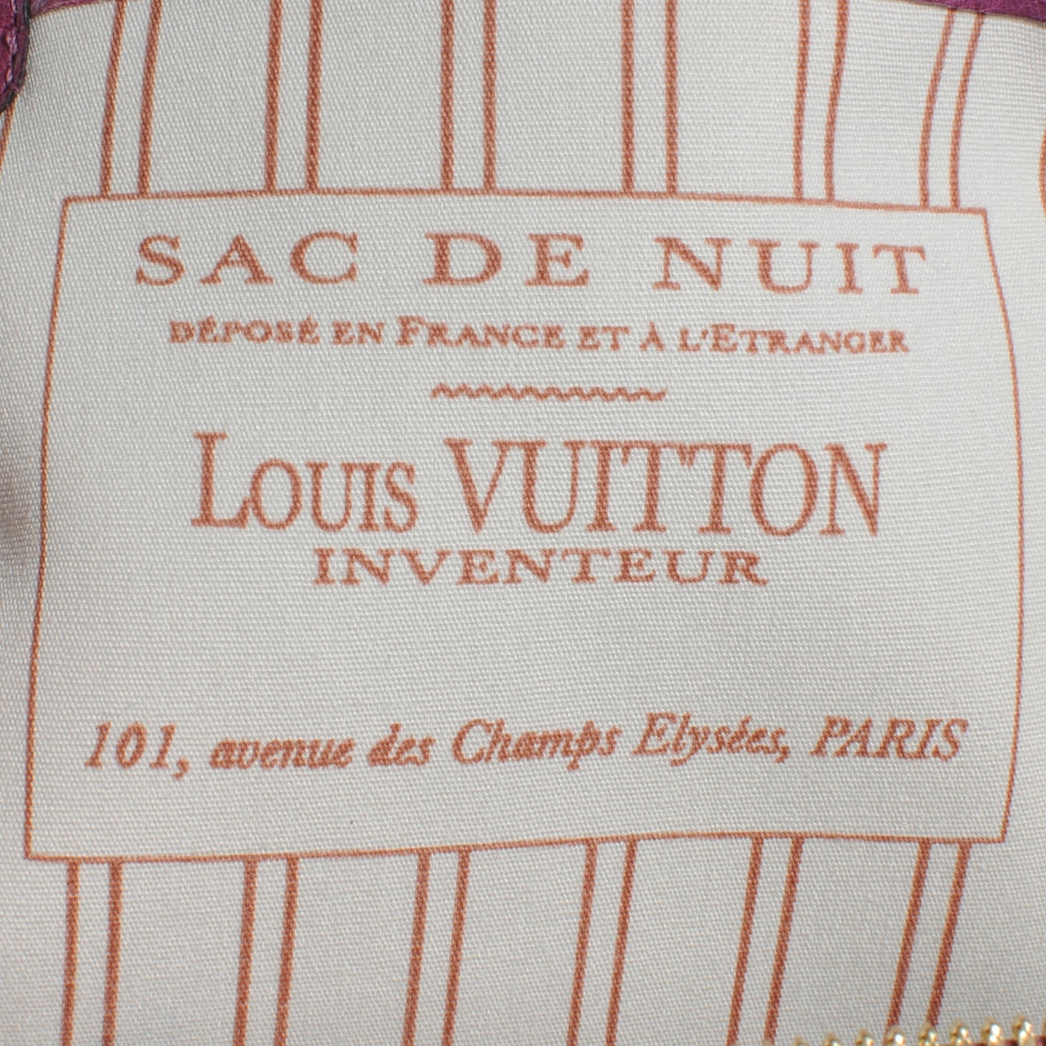 Louis Vuitton Toile Ostrich Trianon Sac de Nuit MM Lilac 6 of 8