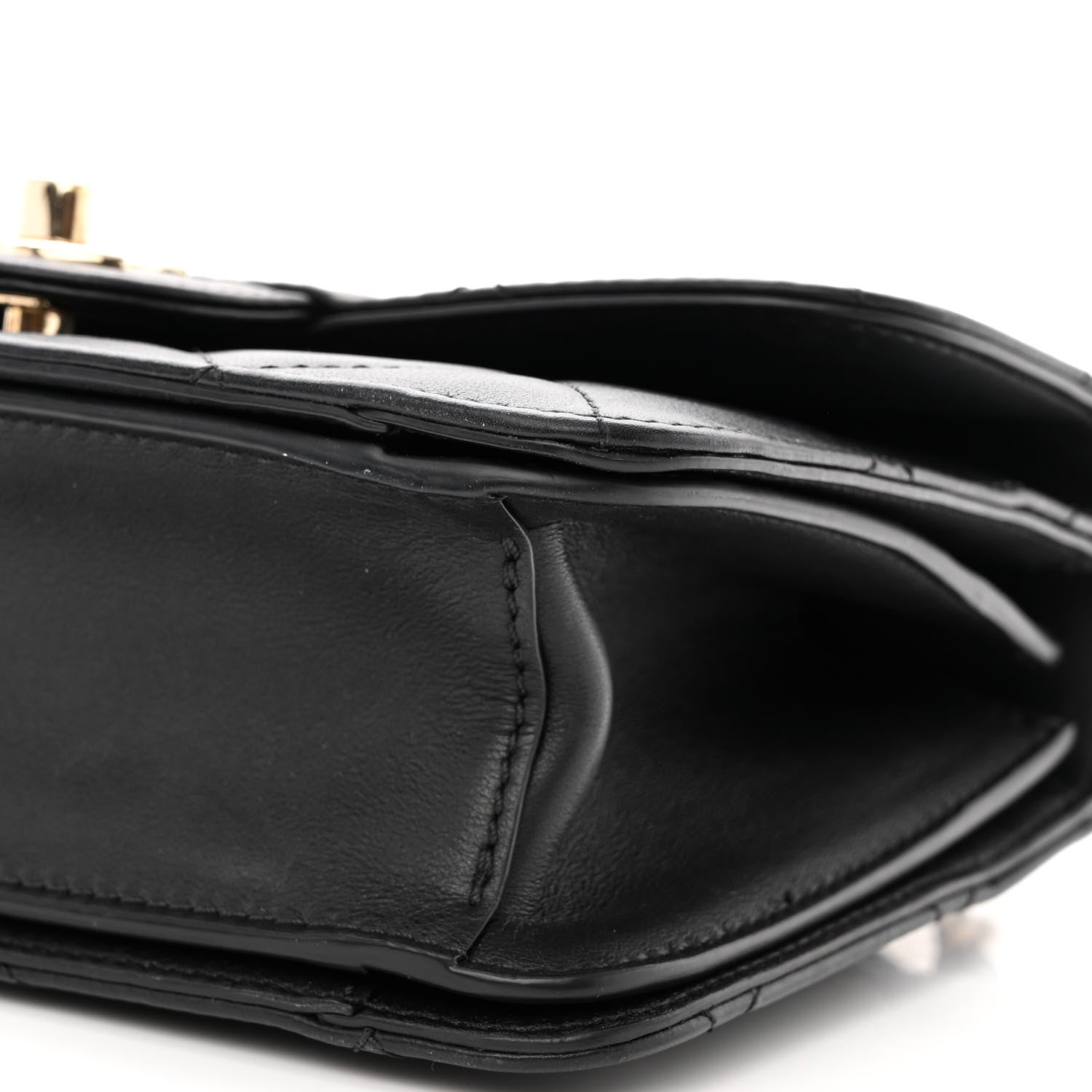 Chanel Calfskin Quilted Small Top Handle Flap Black 11 of 15