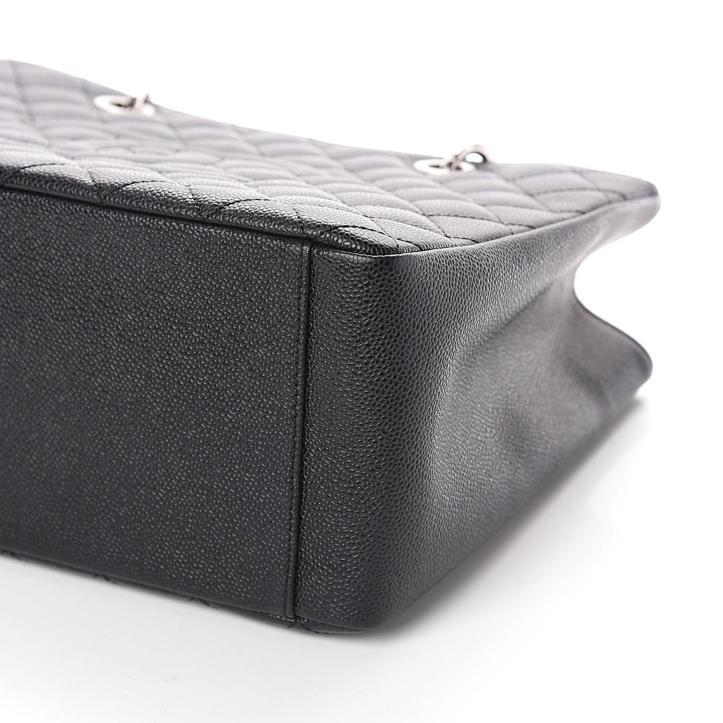 Caviar Quilted Grand Shopping Tote GST Black