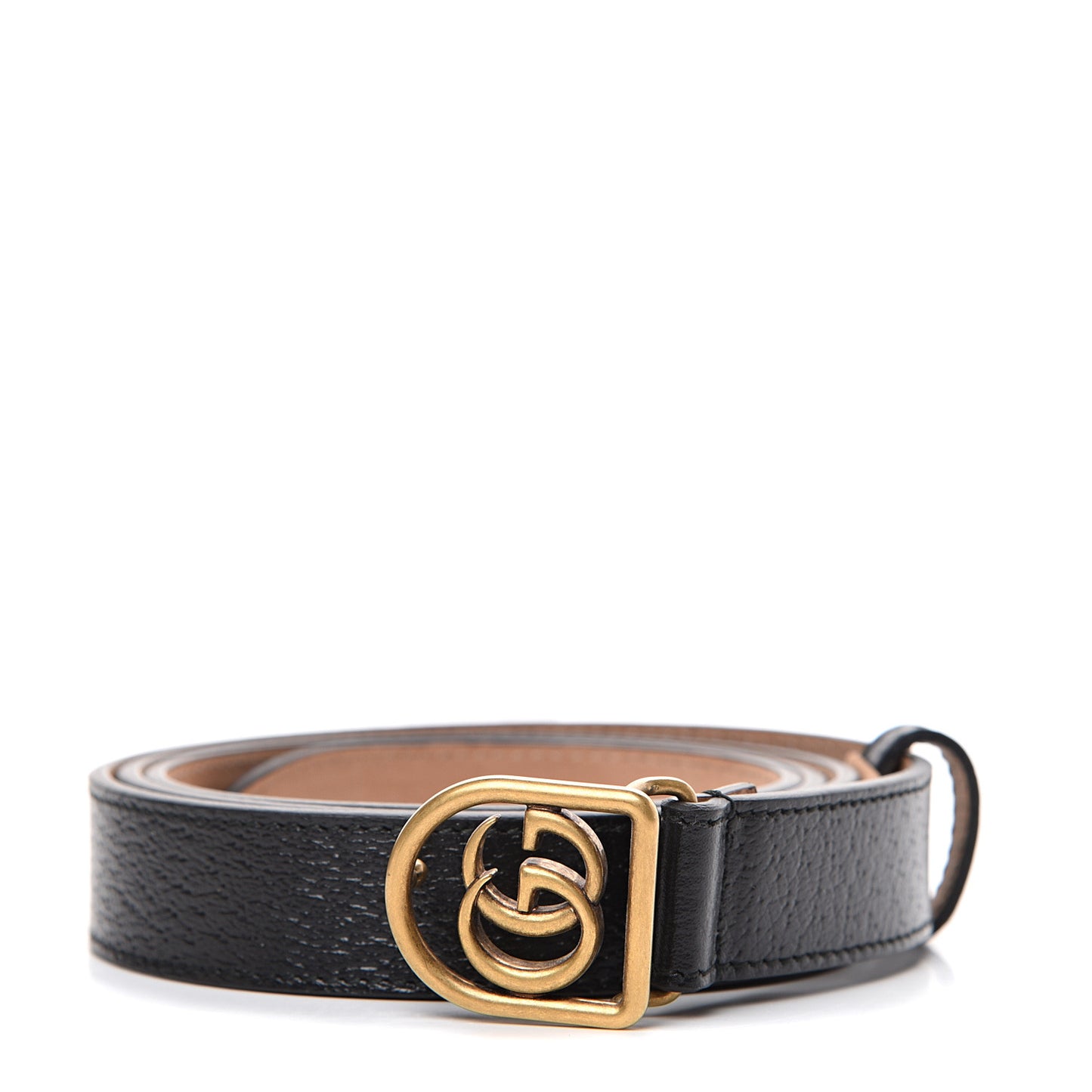 Calfskin Framed Double G Belt 105 42 Black