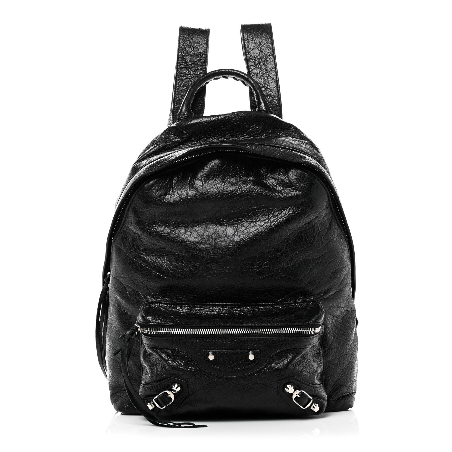 Balenciaga Agneau Classic Silver Hardware Backpack Black 1 of 11