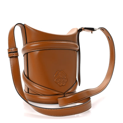 Alexander McQueen Calfskin The Curve Small Shoulder Bag Tan 3 of 13