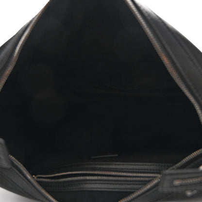 Versace Calfskin Medium Repeat Zip Hobo Black 5 of 9