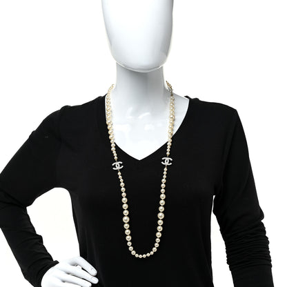 Chanel Pearl CC Necklace Light Gold 2 of 6