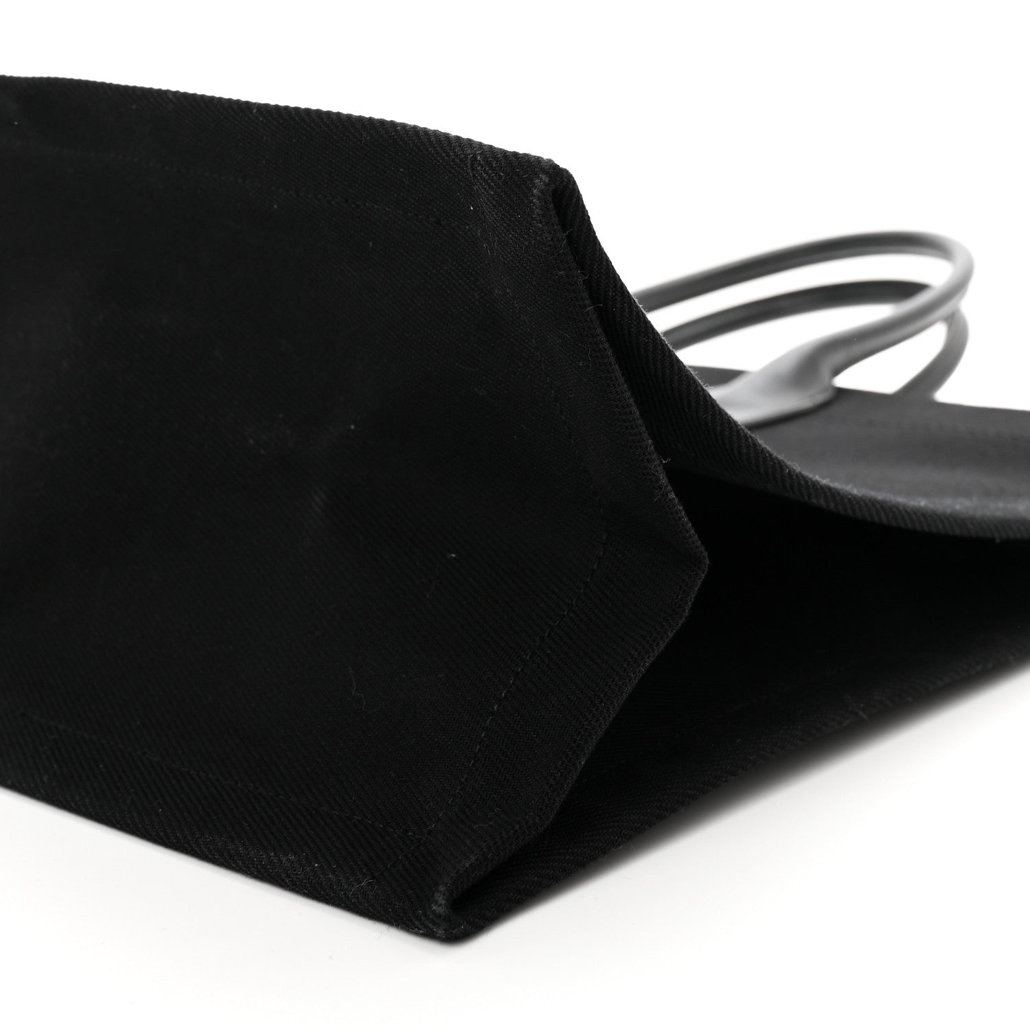 Saint Laurent Linen Calfskin Rive Gauche Tote Black 9 of 9