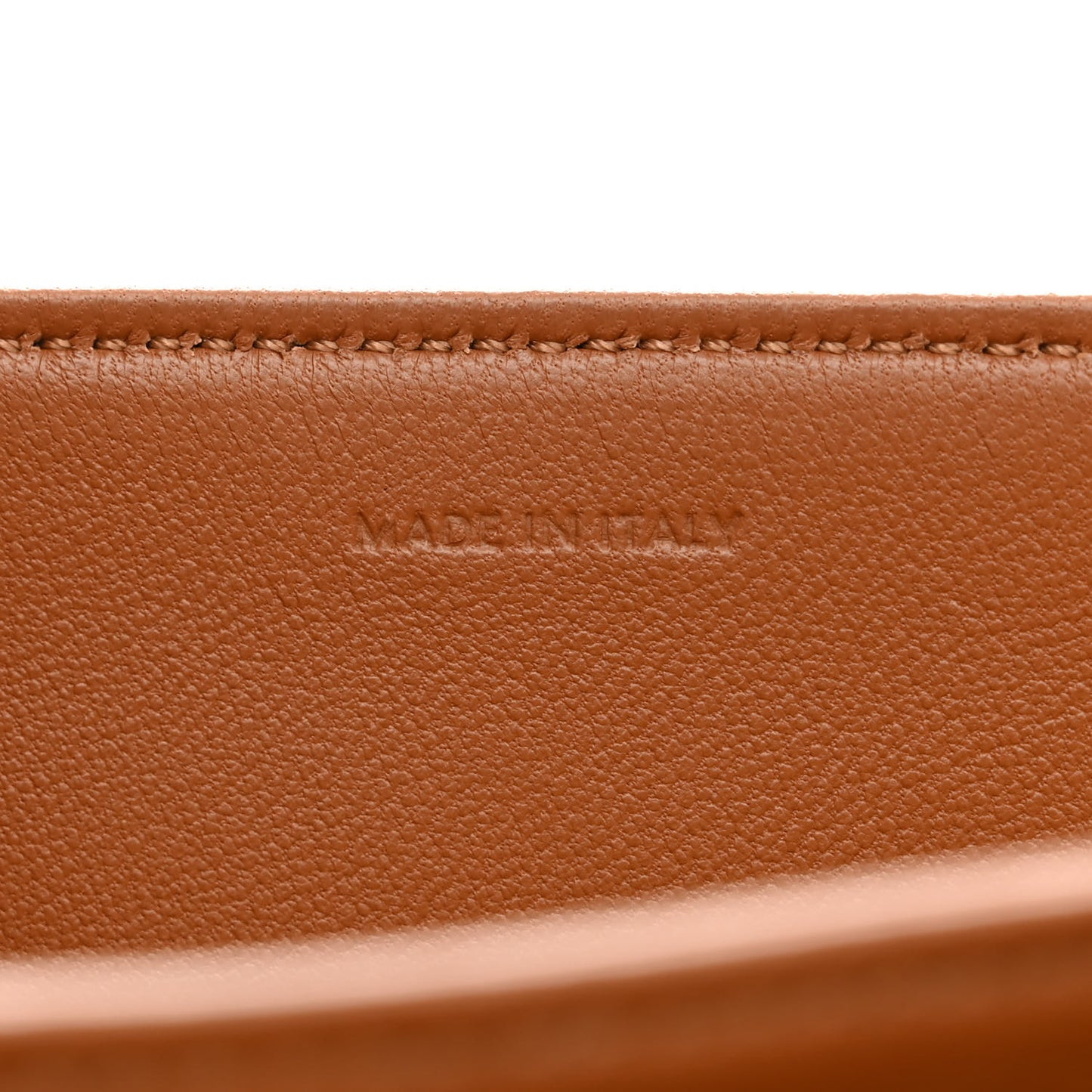 Textile Calfskin Classique Triomphe Bag Natural Tan