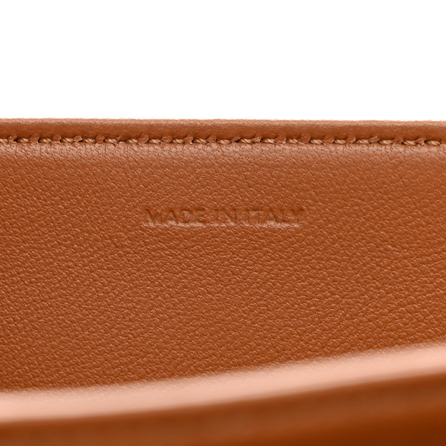 Celine Textile Calfskin Classique Triomphe Bag Natural Tan 7 of 14