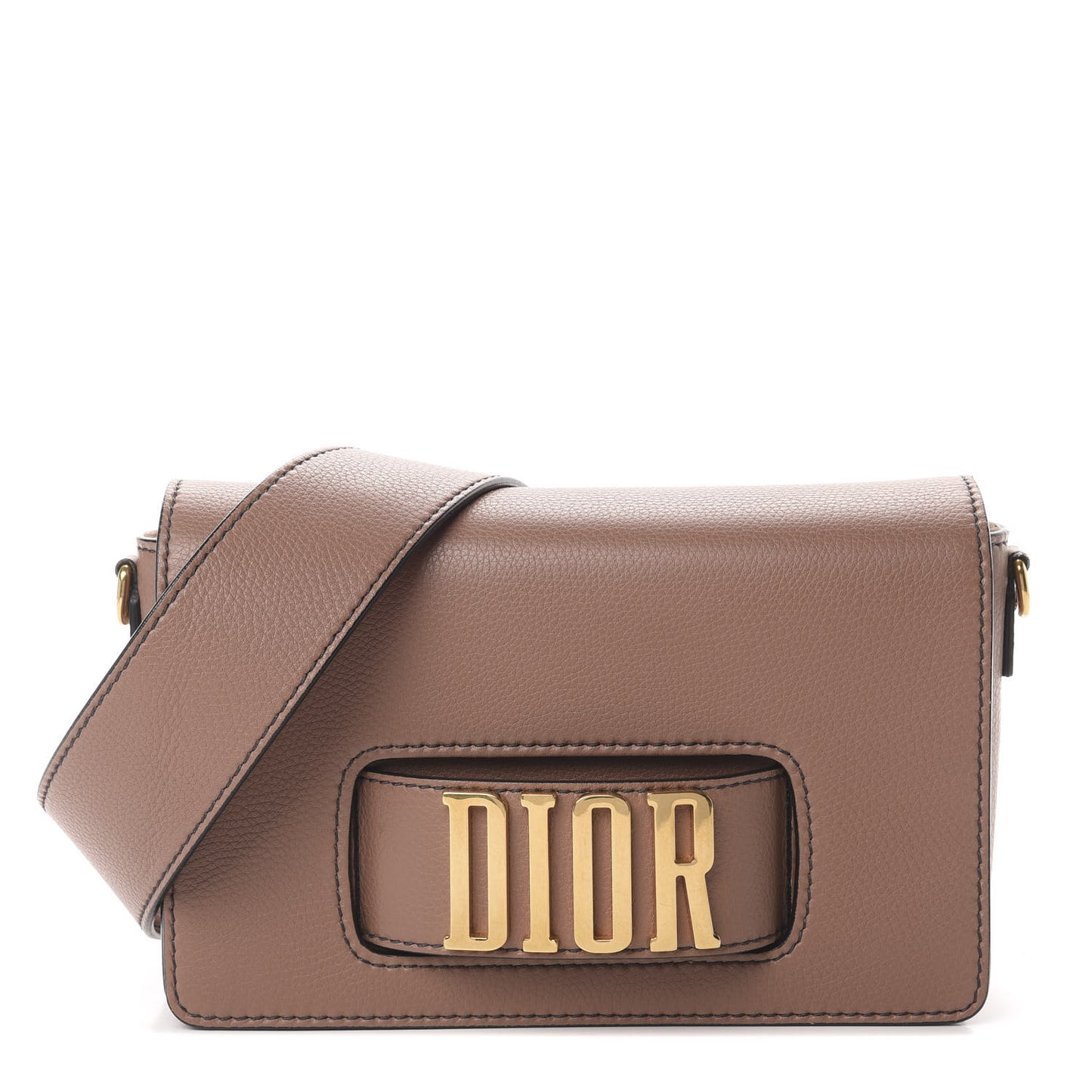 Grained Calfskin Dio(r)evolution Flap Bag Petale