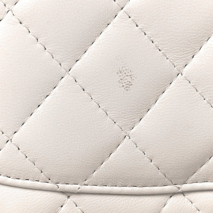 Chanel Lambskin Quilted Mini Rectangular Flap White 14 of 15