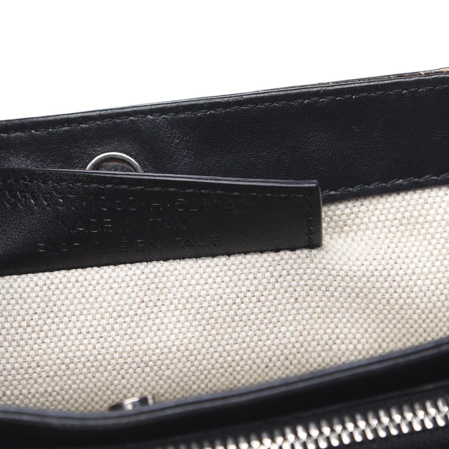 Balenciaga Cotton Canvas Pochette Crossbody Bag Black 7 of 18