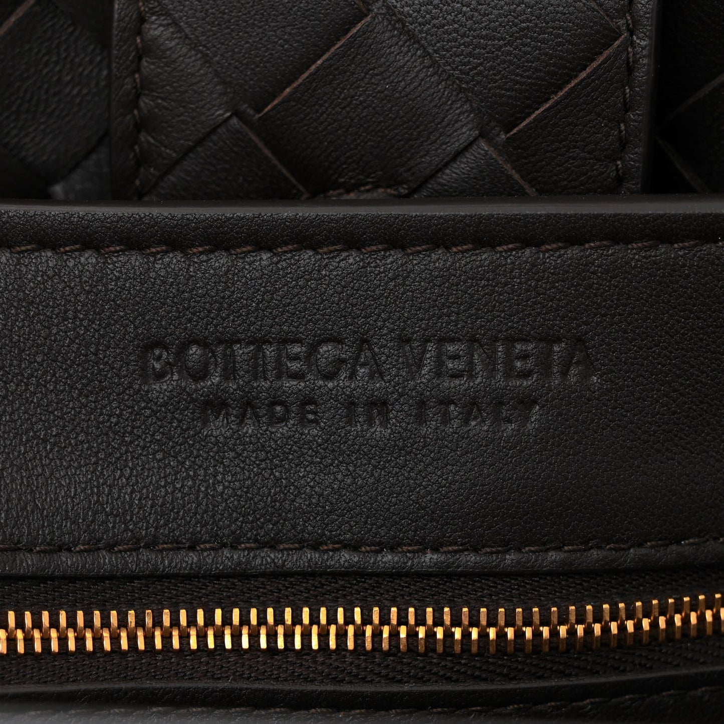 Nappa Intrecciato Medium Andiamo Shoulder Bag Fondant