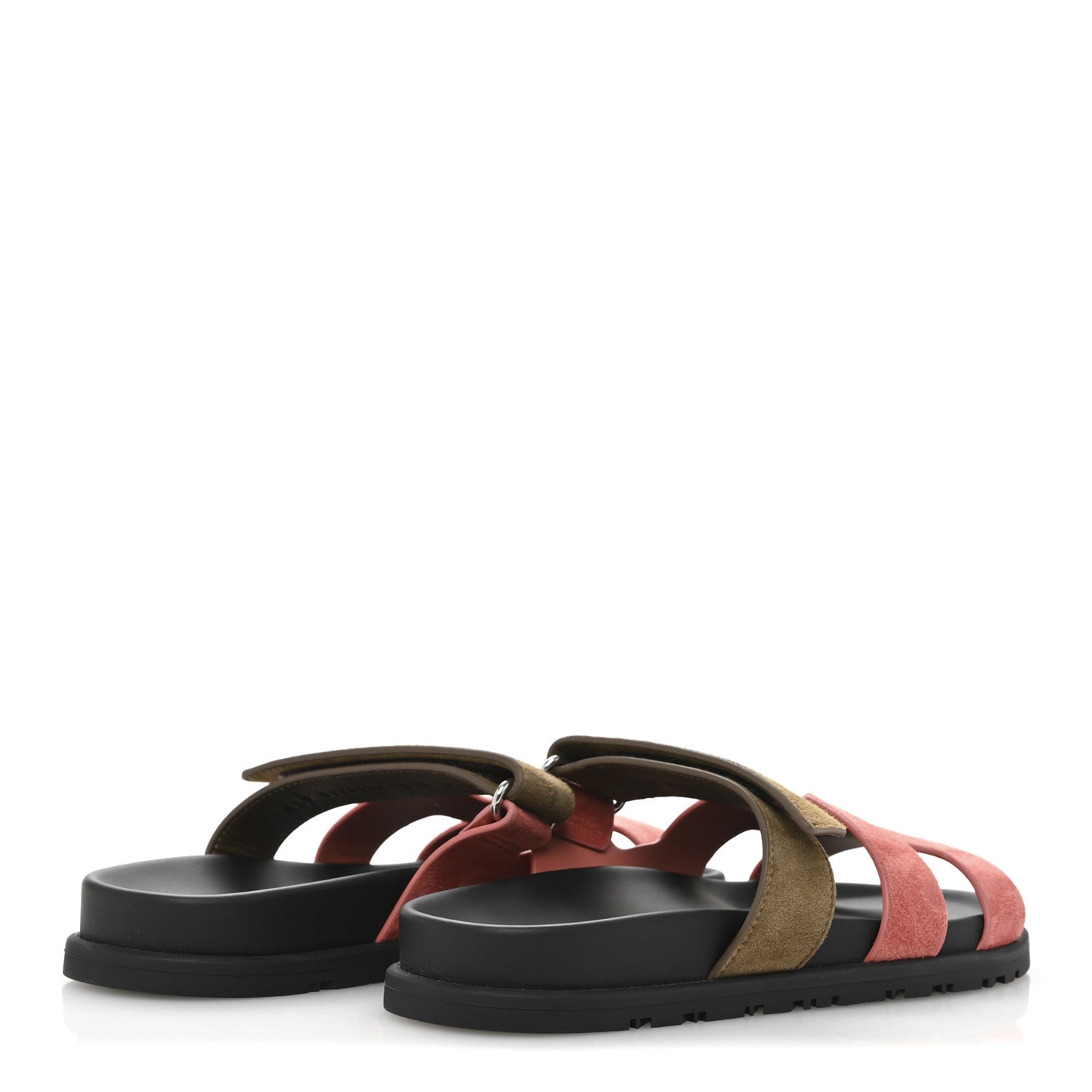 Suede Goatskin Womens Chypre Sandals 37.5 Rose Du Desert Toundra