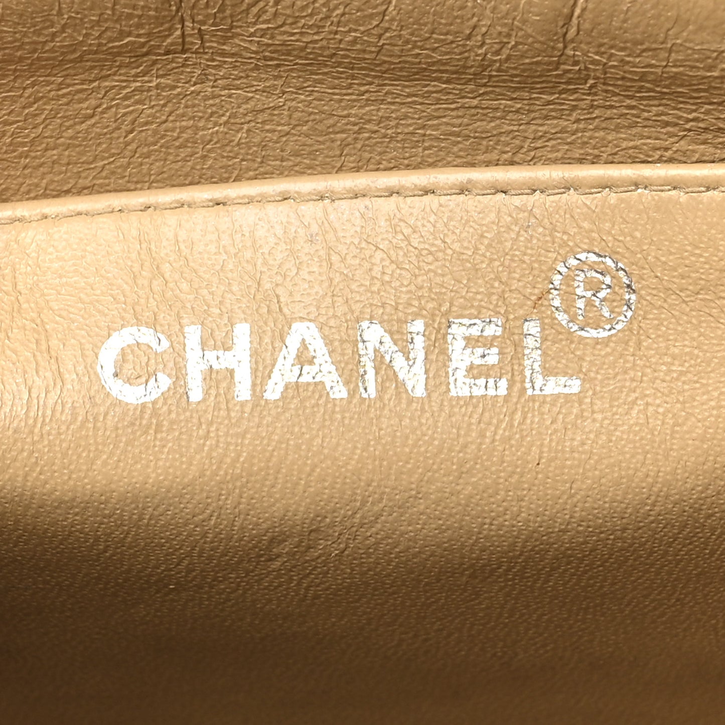 Caviar Quilted Jumbo Single Flap Beige