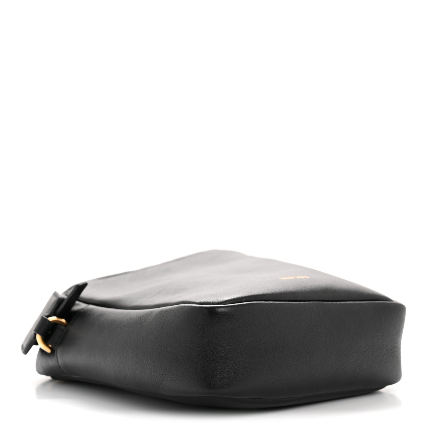 Calfskin Baroque Logo Messenger Bag Black