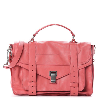 Proenza Schouler Lambskin Medium PS1 Satchel Hibiscus 1 of 8