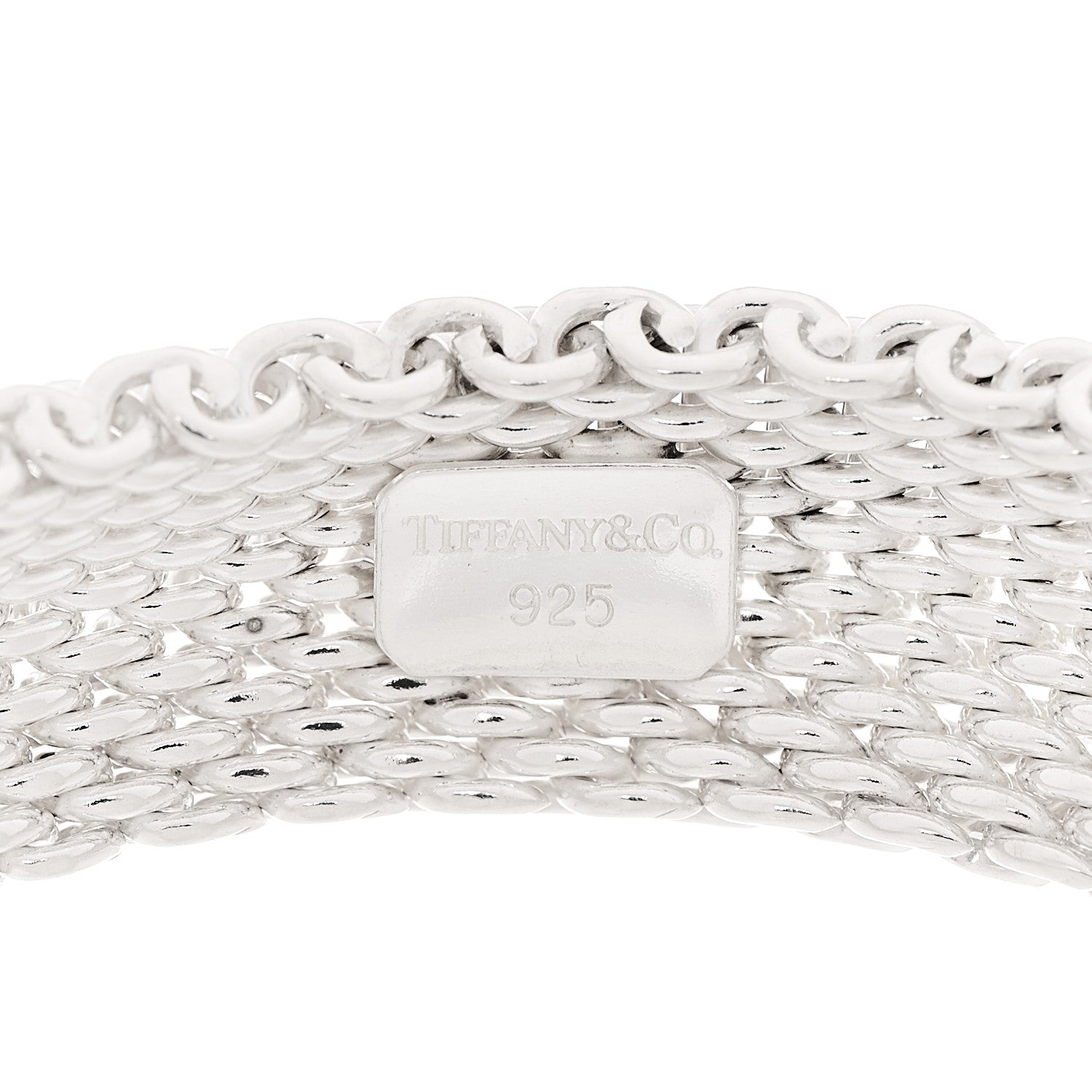 Tiffany Sterling Silver Somerset Mesh Bracelet 4 of 4