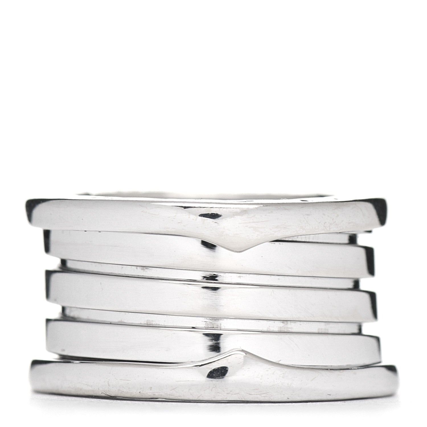Bulgari 18K White Gold B.Zero1 Four-Band Ring 48 4.5 3 of 6