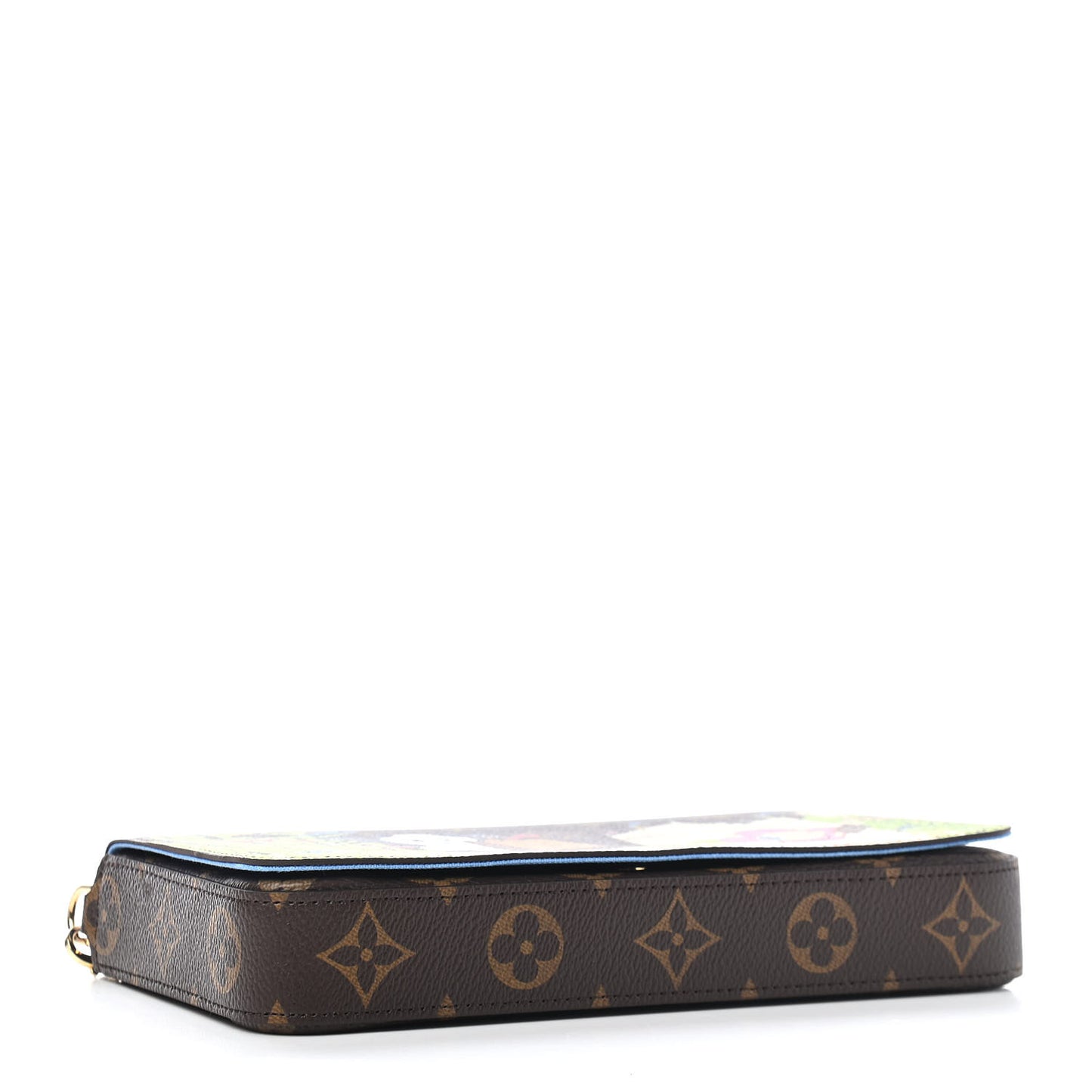 Monogram 2021 Christmas Animation China Wall Pochette Felicie Chain Wallet Myosotis Blue