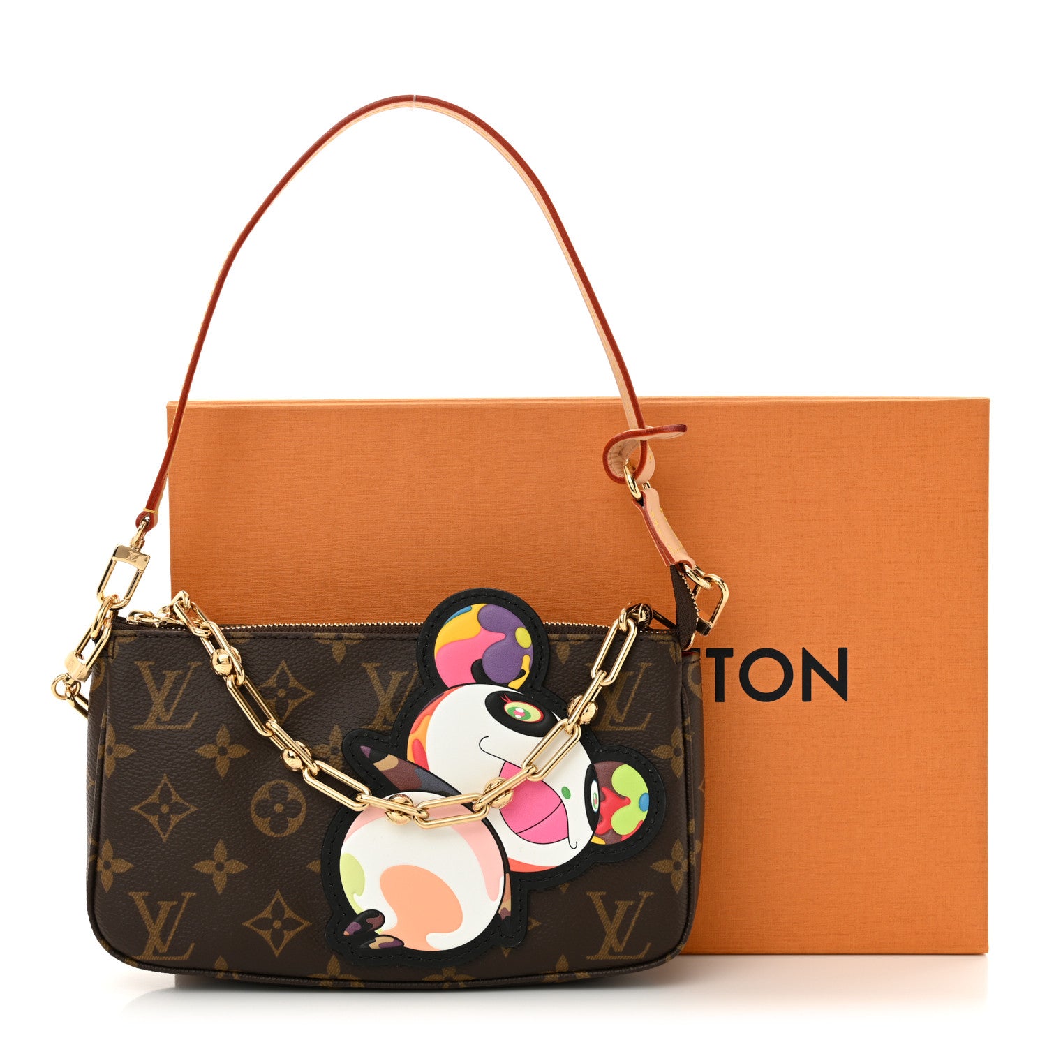 Louis Vuitton LV X TM Monogram Superflat Panda Pochette Accessories 9 of 9